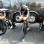 Mark Cavendish and Sky Procycling Team warm up. Stage number 4 of Giro d'Italia (Verona - Verona). Full HD