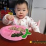 [이유식완료기]13개월아기이유식레시피-소고기야채완두콩진밥,시금치반찬