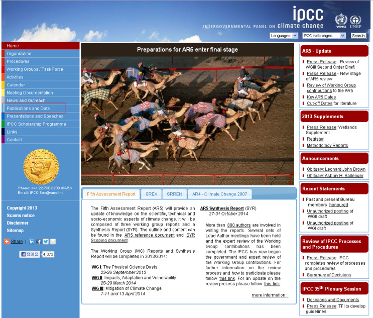 IPCC [ Intergovernmental Panel on Climate Change ]_기후 변화에 관한 정부간 패널 ...