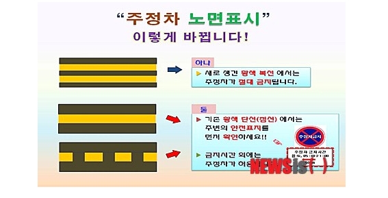 대전시 - 교통구획선 (주.정차 노면표시 개선) : 네이버 블로그
