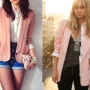 spring pink jacket /핑크재킷 스타일링팁,핑크자켓