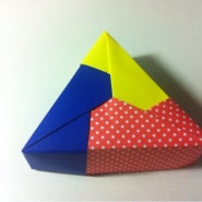 [종이아트] 삼각형 상자만들기