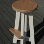 카페 바 의자(스툴)-다리를 얹을 수 있는 의자