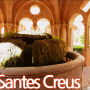 산테스 크레우스, 스페인 카탈로니아 주 작은 마을의 아름다운 중세 수도원