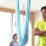 좌충우돌 삼남매의 이야기 SBS 인기드라마 원더풀마마 "스카이요가(반중력요가,플라잉요가,...)체험기!! 방송촬영 ='요가인요가 아카데미'