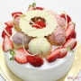 strawberry on the whole cake.