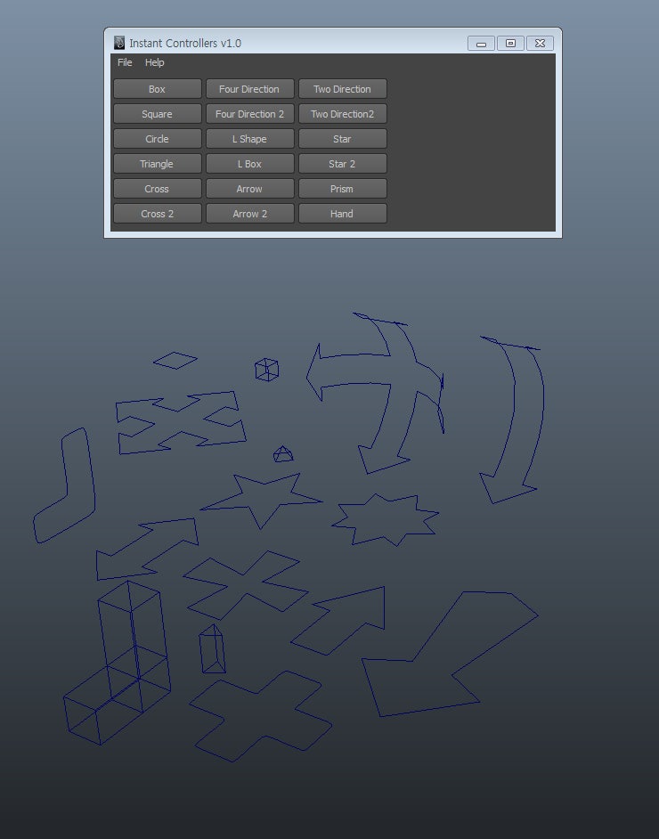 Maya Rigging Controller 만들어 주는 멜 : 네이버 블로그
