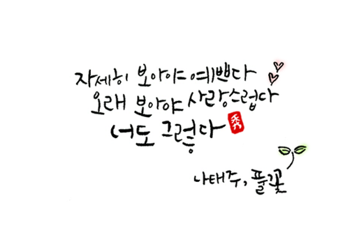나태주 시인의 등 : 네이버 블로그