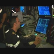 프랑스 핵잠수함 소나 스크린