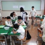 송강중학교 핸드페인팅 체험
