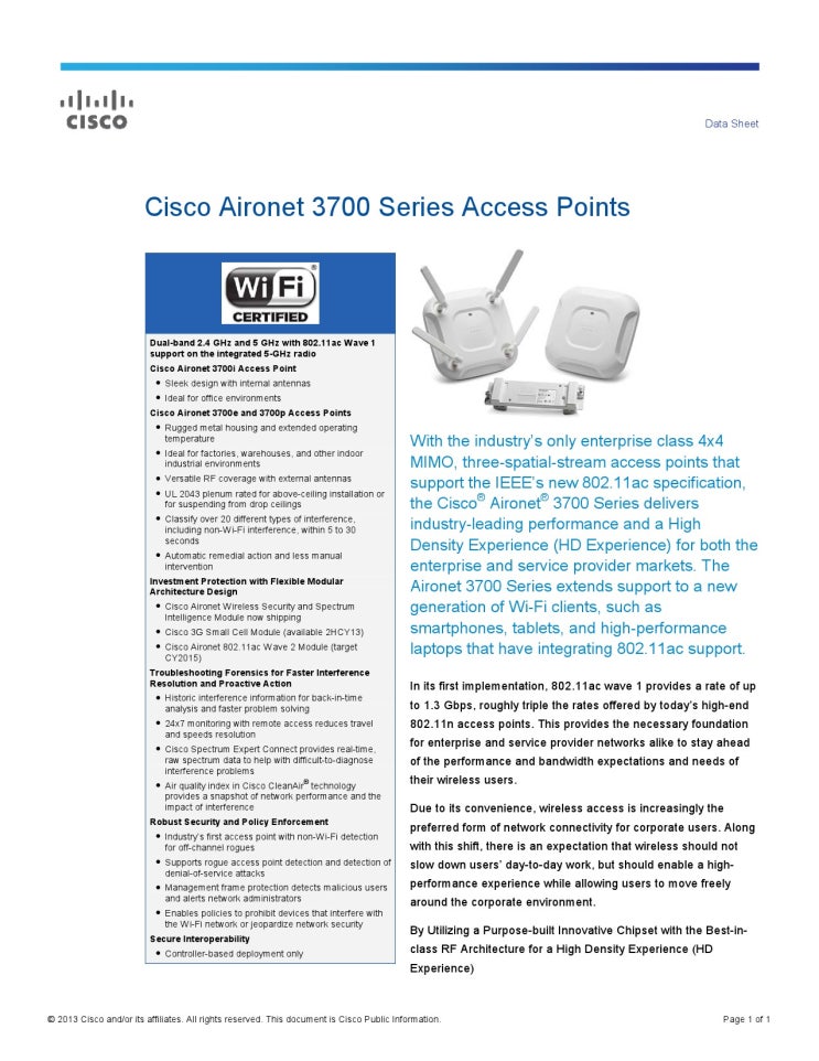 New CISCO / Cisco Aironet 3700 Series AP. : 네이버 블로그