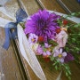 [촬영용 꽃다발] 가을꽃다발 (다알리아, 코스모스, 딸기베리, 파블로, 리시안셔스, 장미)