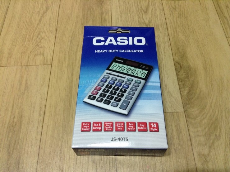 CASIO JS-40TS / 카시오 전자계산기 / 쌀집계산기 / JS-40TS 부가세 바꾸는 법 : 네이버 블로그