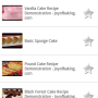 android app : Cake recipe-free clips youtube