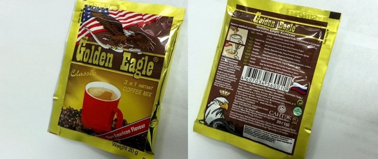 러시아 커피: Golden Eagle, 3 in 1 instant coffee mix_ original (Голден Игл ...