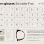해외 광고 : Dr Anna Schossler: Broken glasses Schossler font