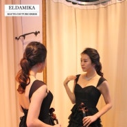 LBM101501713 / Black Chiffon Ruffle Mini Dress - 블랙 쉬폰 러플 미니드레스 [드레스 판매, 대여] / ELDAMIKA