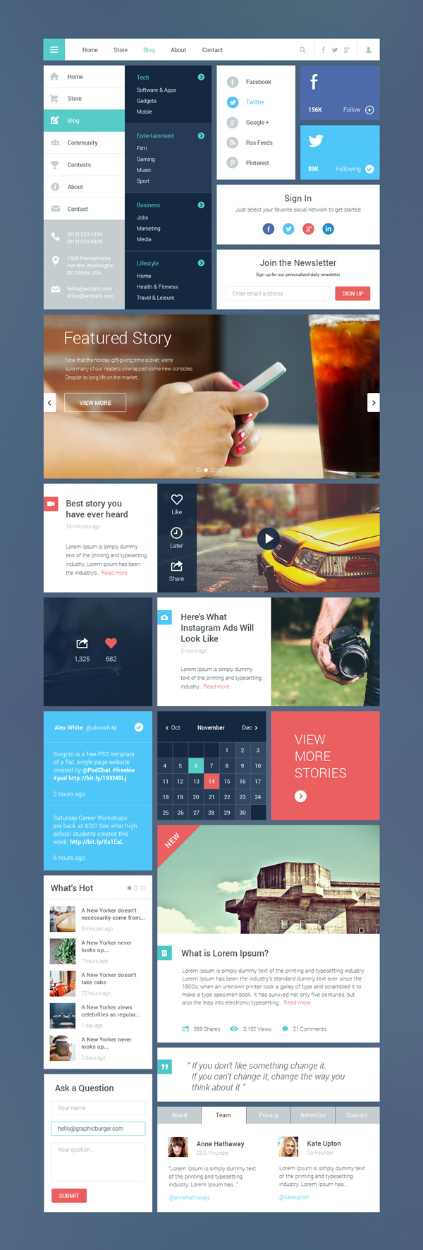 Magazine UI Kit : 네이버 블로그