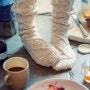 [니트양말 코디법] 겨울양말,winter socks fashion,따듯한양말,레그워머