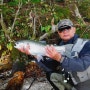[일본낚시] 스릴 넘치는 북해도 아칸호수의 대물 무지개송어 낚시 - Big rainbow trout fishing is powerful. Lake Akan in Hokkaido