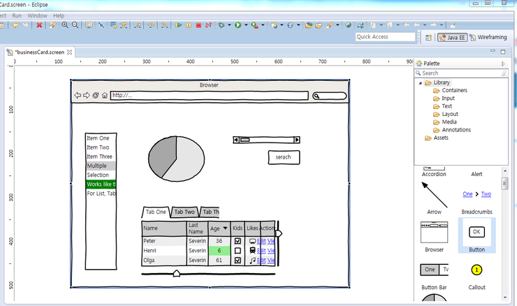 Mockup 디자인 이클립스 플러그인 wireframesketcher : 네이버 블로그