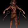 Zombie Pharaoh character for games