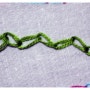 56. 지그재그 체인 스티치 (zigzag chain stitch)