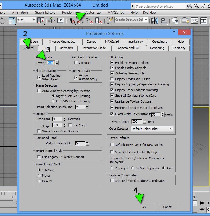 3DS MAX Undo 횟수 지정 : 네이버 블로그