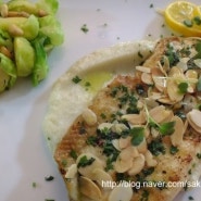 {다이어트 요리} Healthy Diet !!! 그릴드 송어, 메쉬드 컬리플라워,베이비 양배추..Grilled Trout with Cauliflower Faux Mashed Potatoes with Brussels Sprouts