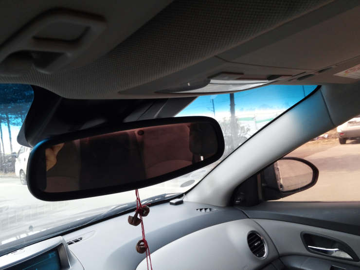 라세티 프리미어 (크루즈) :: ECM 룸미러로 교체, 볼트게이지 매립 CRUZE ECM REAR MIRROR, VOLT ...