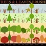 [포토샵브러쉬] 낙엽브러쉬, 나무브러쉬, 포토샵소나무, 나뭇가지/나뭇잎브러쉬