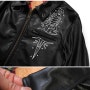 Dagger Print Leather Jacket