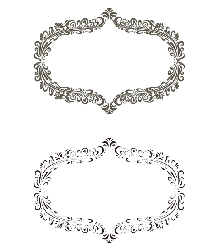 빈티지 텍스트 테두리 디자인