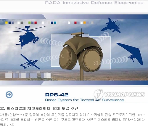 軍, 이스라엘제 저고도레이더 'RPS-42' 10대 도입 추진 : 네이버 블로그