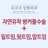 자연유착법 쌍커풀수술 + 밑트임, 뒷트임, 앞트임 리스트