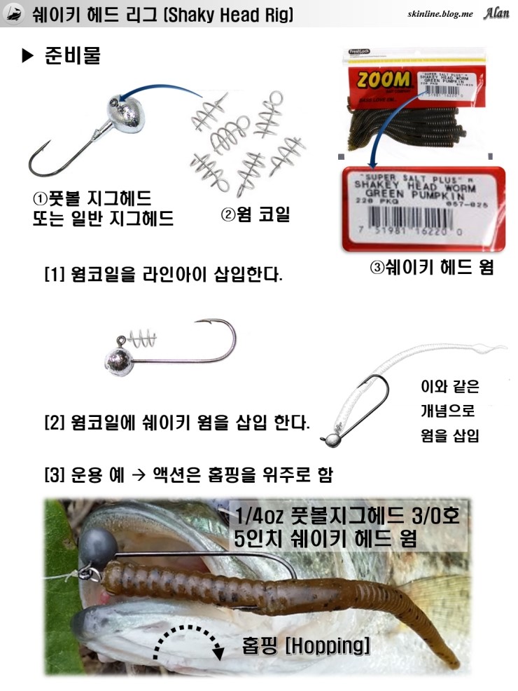 [Knowing Rig] 쉐이키 헤드 리그 (Shaky Head Rig) : 네이버 블로그