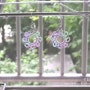 [TattingLace] 미니 '블루윙 귀걸이' by 하늘이슬 & 크리스탈 론델컷 팔찌 (태팅 레이스 귀걸이)
