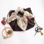 [자체제작]핸드메이드 보자기 파우치 Handmade cloth pouch :: 마리메코 패브릭 + 린넨 / 미니자수파우치 / 보자기파우치