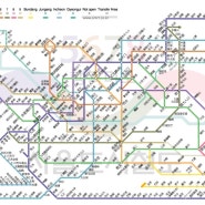 SEOUL 首尔首尓及首都圈路线图 (서울 지하철 노선도 중국어)