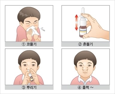 알레르기비염- 비강분무제 사용방법 : 네이버 블로그