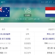 브라질월드컵 B조 호주 vs 네덜란드 주요선수 라인업