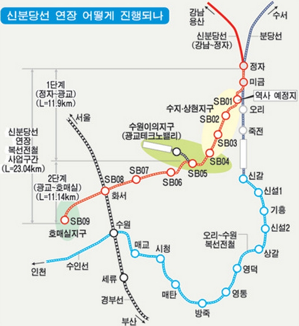 신분당선 연장선 노선도 연장선 노선도 볼때 : 네이버 블로그