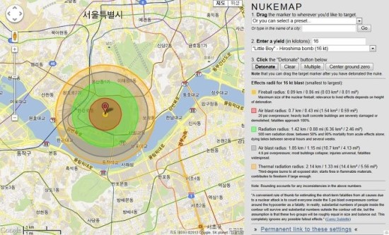 핵 폭발 가상 지도 NUKEMAP : 네이버 블로그