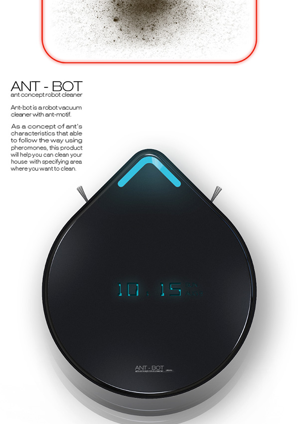 컨셉 디자인 - ANT-BOT, 로봇청소기 디자인 [컨셉 청소기,청소기 디자인,판넬디자인] : 네이버 블로그