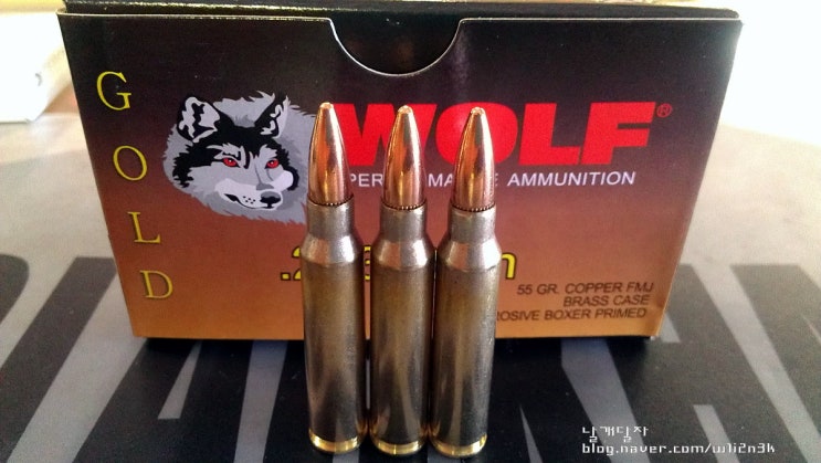 울프 WOLF GOLD .223 Rem 55gr. FMJ 소총탄 : 네이버 블로그