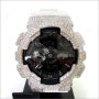 [G-SHOCK] GA-110GW-7A 빅페이스 화이트 지샥 실버 인조다이아몬드 커스텀