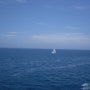 그리스 산토리니로 가는 여객선에서 본 바다 풍경