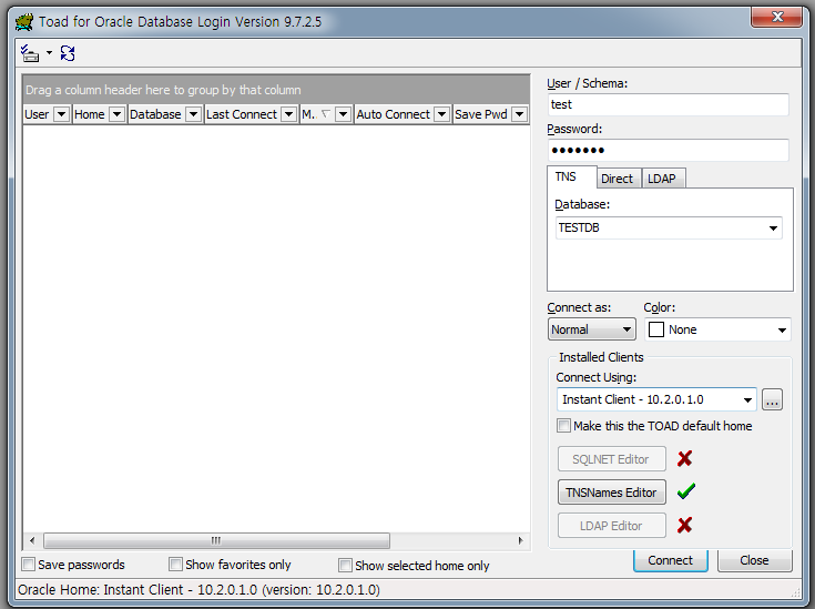 [오라클] oracle instant client 설치 - toad 사용하기 : 네이버 블로그
