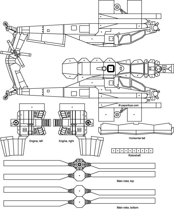 페이퍼 토이종이 인쇄를 통해 만들어 보는 비행기와 헬리콥터 네이버 블로그 8497
