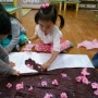 놀이짐-에어볼, 미술활동 - 벚꽃나무 만들기(협동작품)